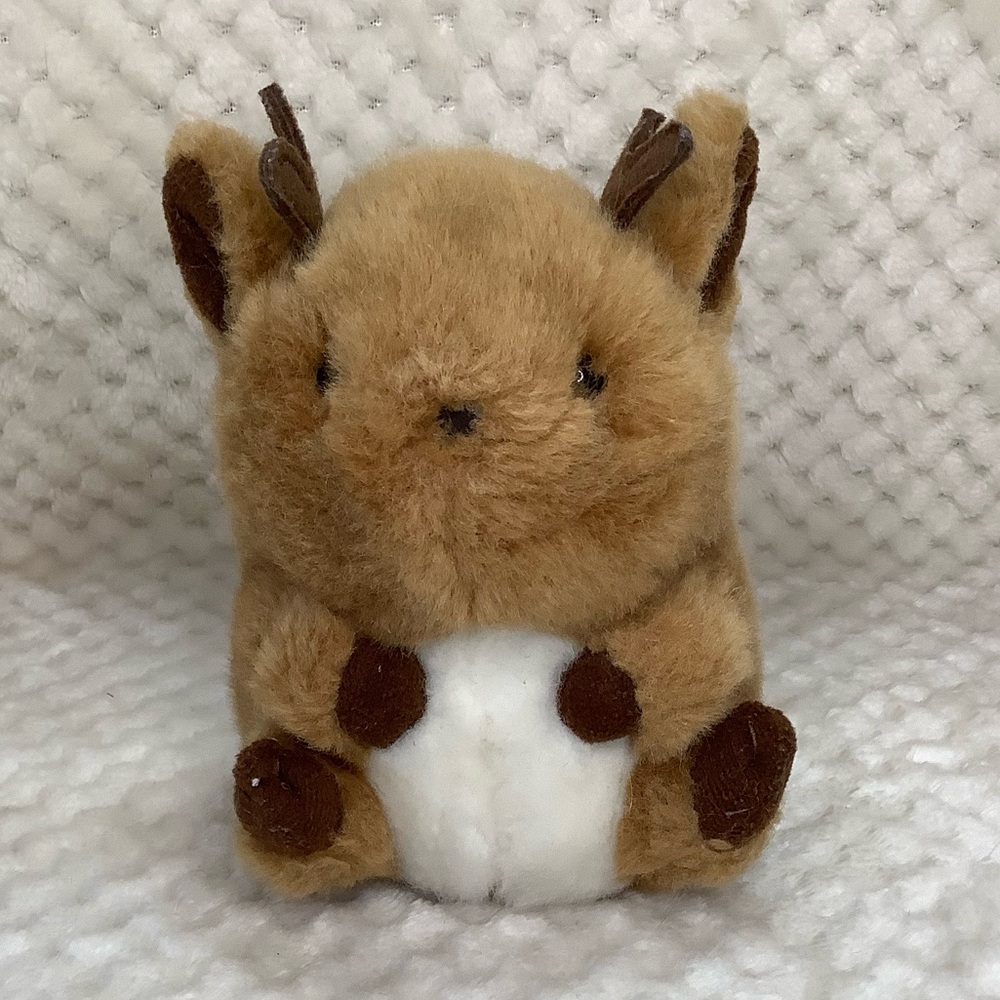 Aurora Rolly Pet Reindeer Plush 5in Soft & Adorable 🦌